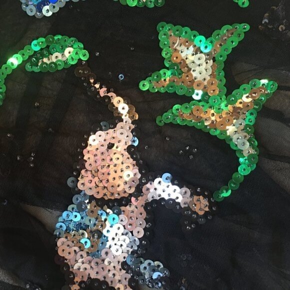 Free People Black Sheer Elephant Sequin Dress - Picture 3 of 4